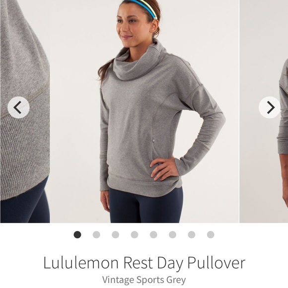 Lululemon Run Rest Day Pullover Sweater Jacket Gray size 2 - Picture 8 of 11